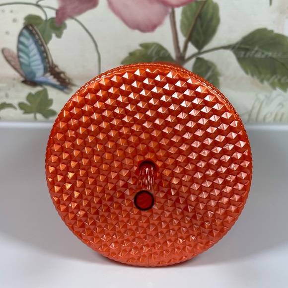 New Srarbucks 202 Fall Pearl Orange Bling Studded Venti Tumbler - Picture 3 of 4